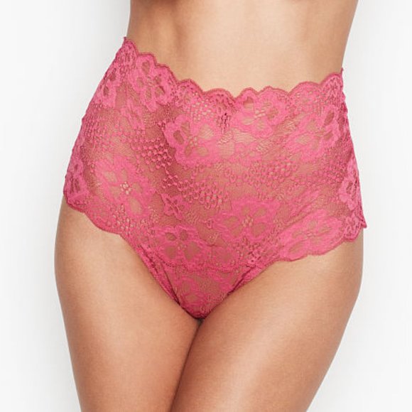 Victoria's Secret Other - VS High-Waist Thong Rose Floral Lace NWT Scalloped Edges Sexy Romantic Gorgeous